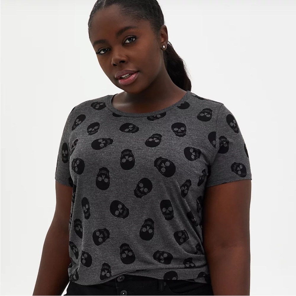 torrid super soft skull top plus size 3x women